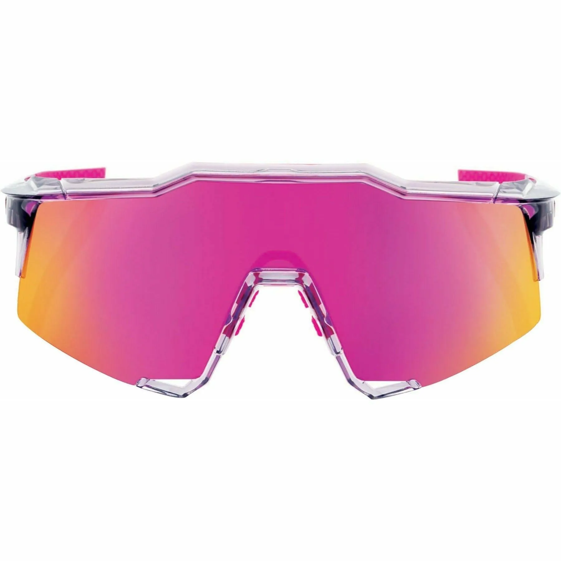 100% Speedcraft Cycling Sunglasses - Polished Translucent Grey