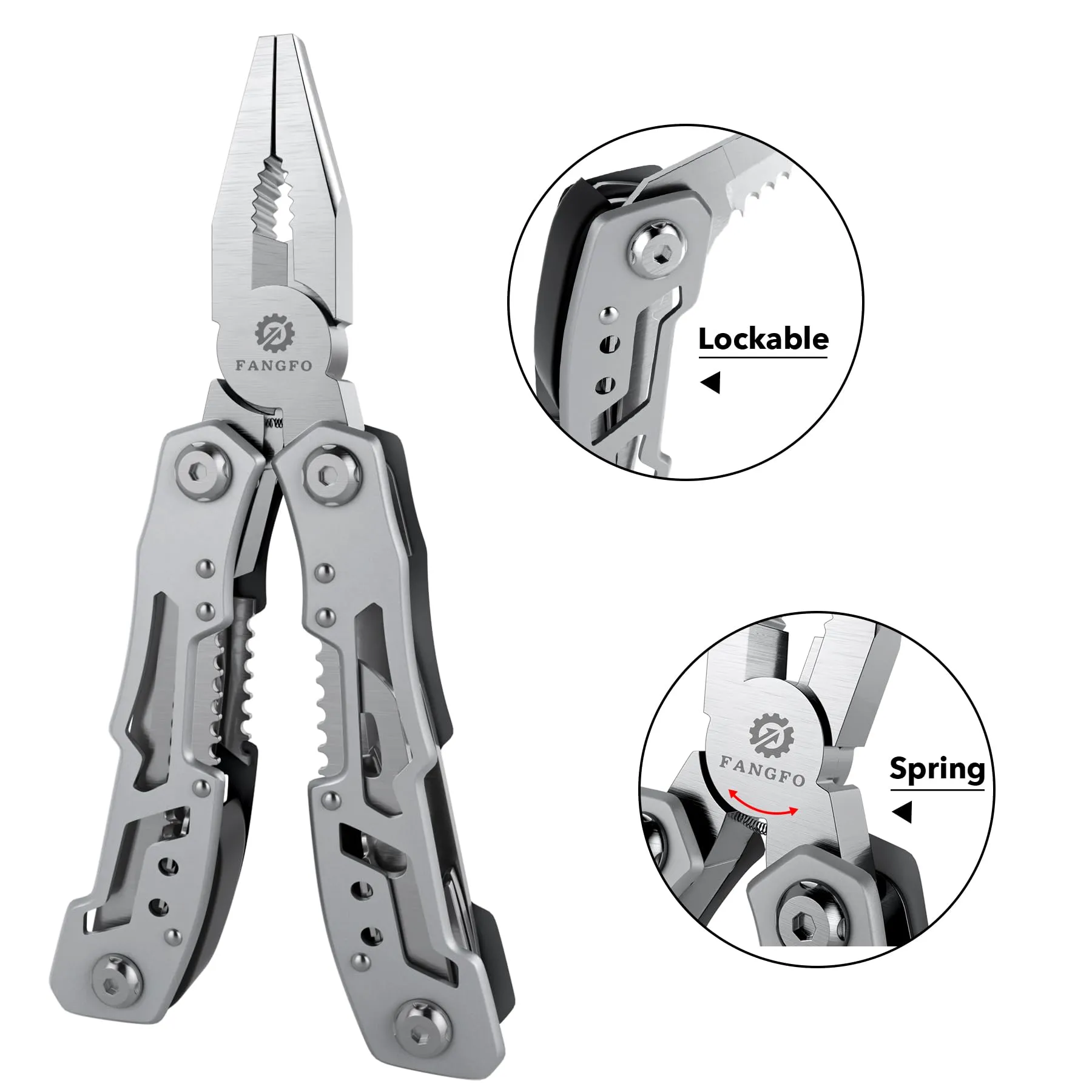 14-In-1 Multitool Plier Premium Portable Multi Tool with Safety Locking Professional