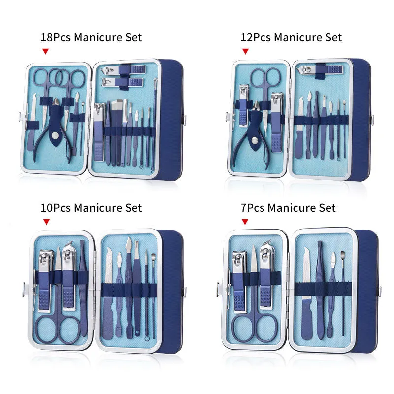 18-Piece Stainless Steel Manicure Beauty Set - Nail Clippers