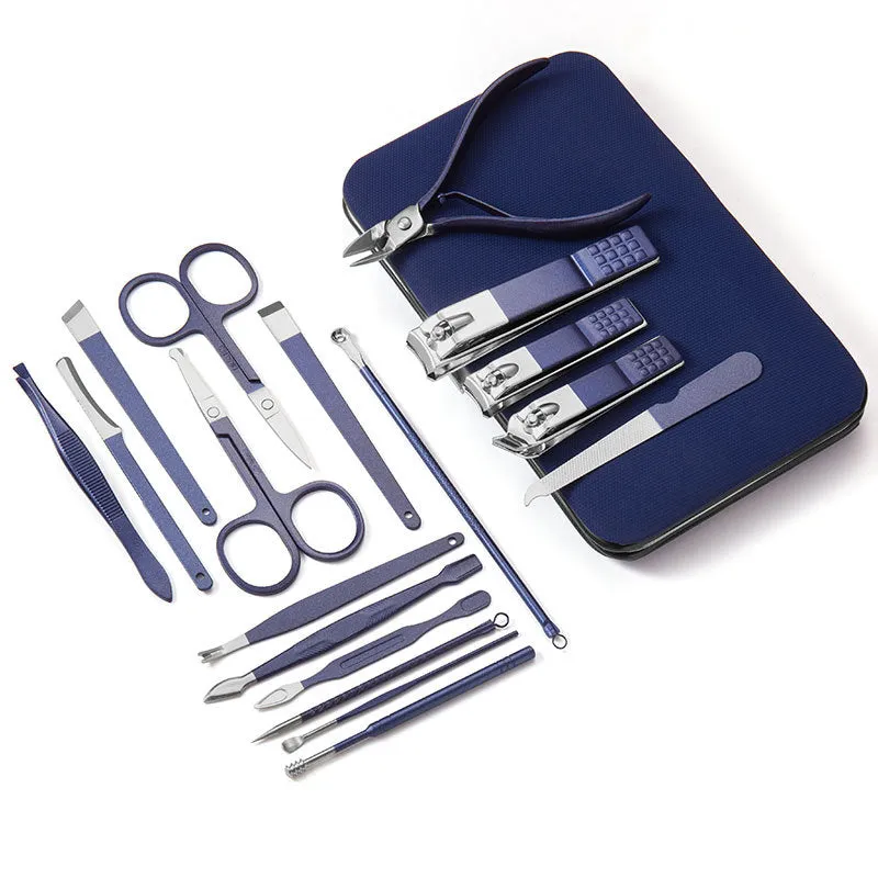 18-Piece Stainless Steel Manicure Beauty Set - Nail Clippers