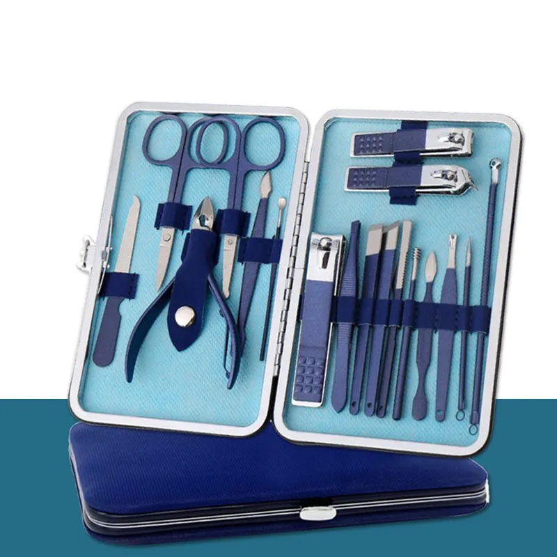 18-Piece Stainless Steel Manicure Beauty Set - Nail Clippers