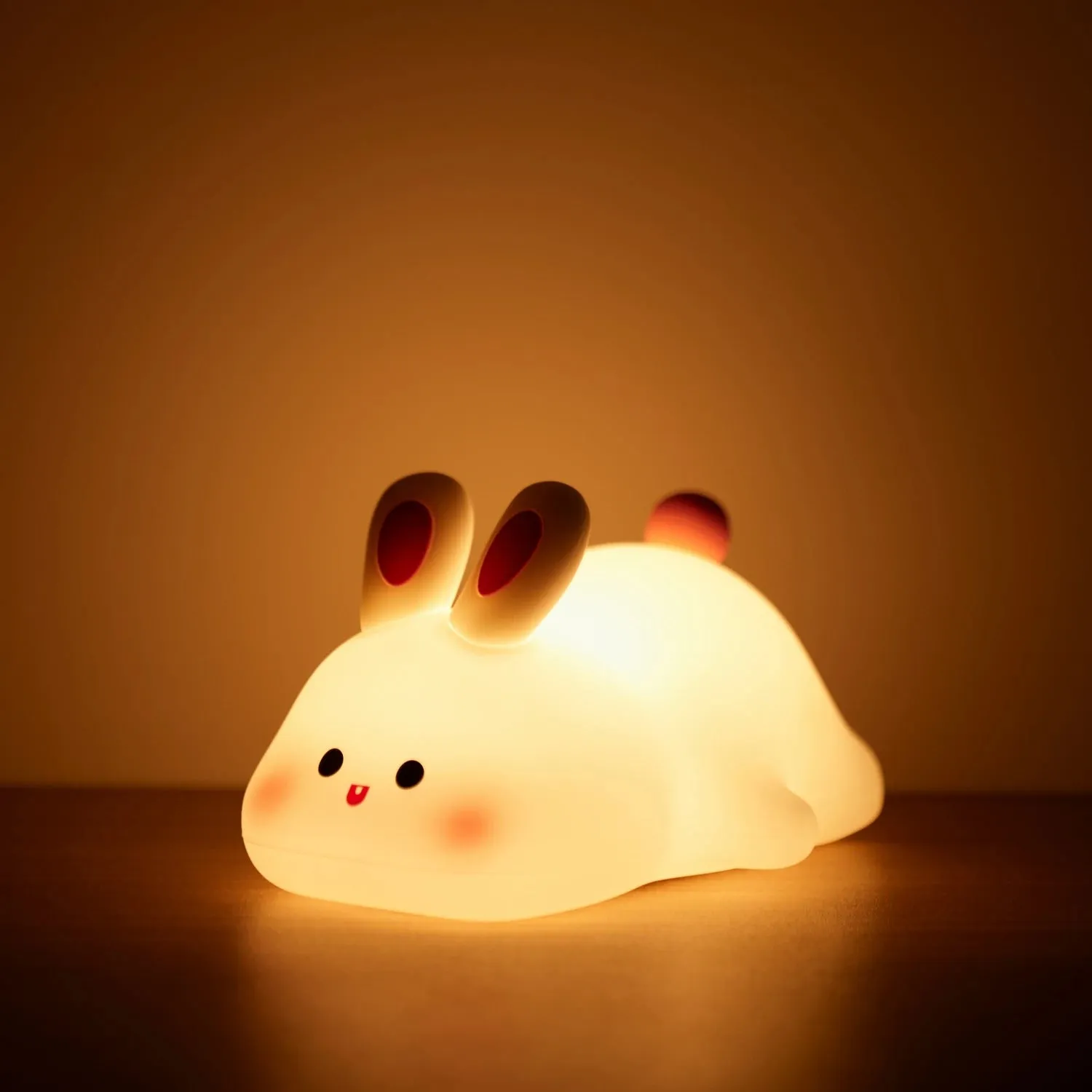 1PC Sleepy Kawaii Animal LED Rechargeable USB Night Light - Panda, Hippo, Pig, Bunny, Sheep