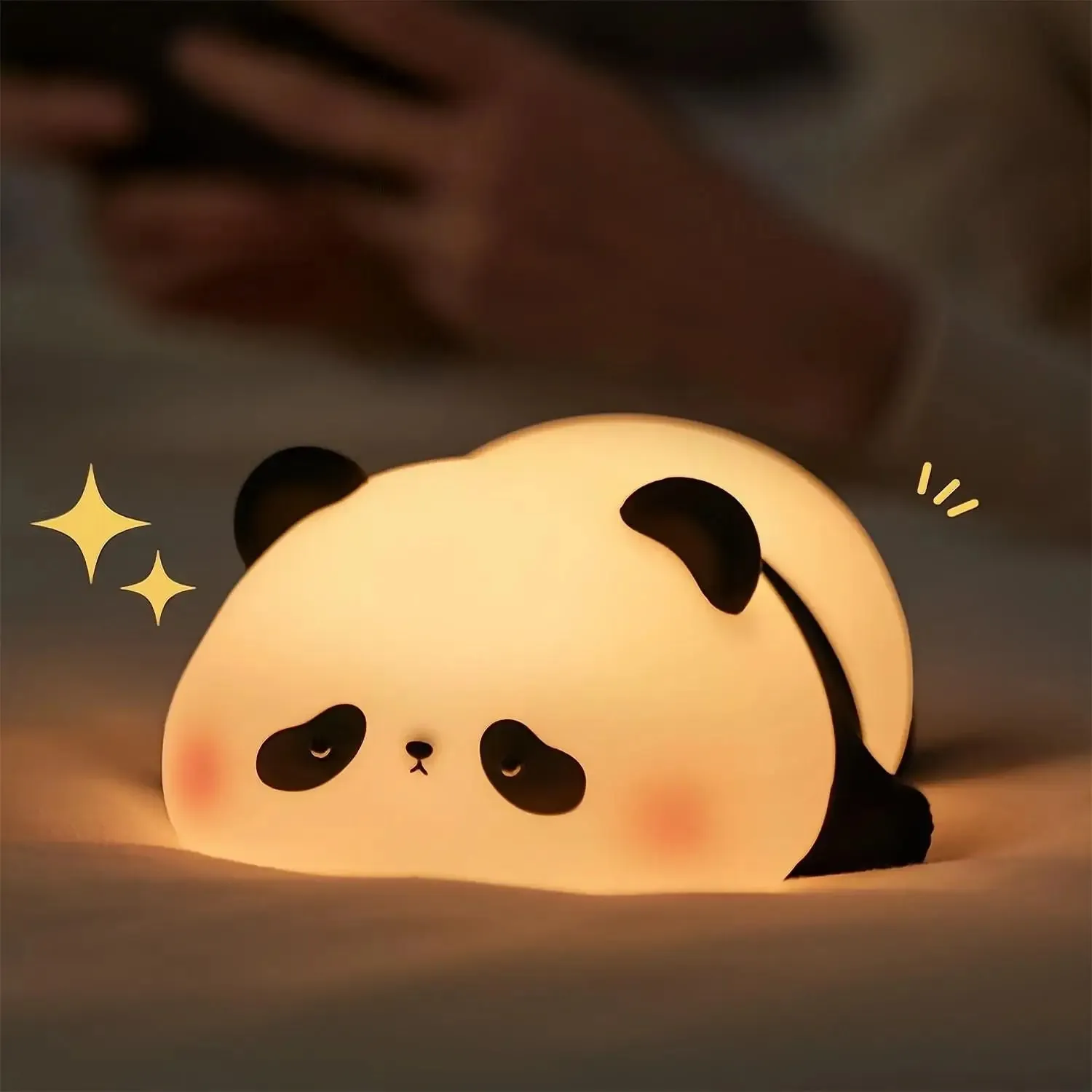 1PC Sleepy Kawaii Animal LED Rechargeable USB Night Light - Panda, Hippo, Pig, Bunny, Sheep