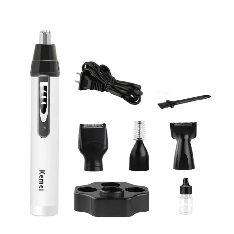 4 in1 Electric Nose Ear Trimmer Nasal Hair Cut Clipper Unisex Hair Removal Eyebrow Trimer Beard Shaving Machine Scissors Razor