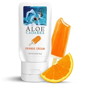 Aloe Cadabra Organic Lubricant Orange Cream Flavor 2.5 Oz