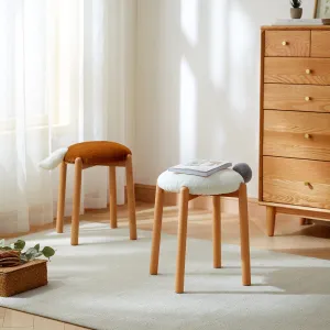 Animal Tails Creative Soft Plush Backless Stool