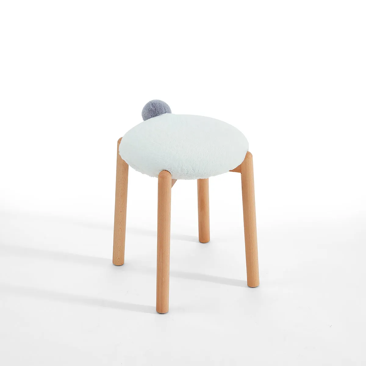 Animal Tails Creative Soft Plush Backless Stool