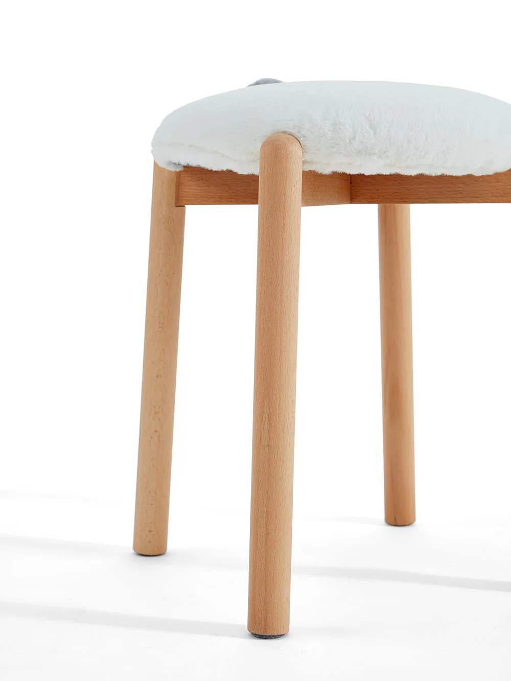 Animal Tails Creative Soft Plush Backless Stool