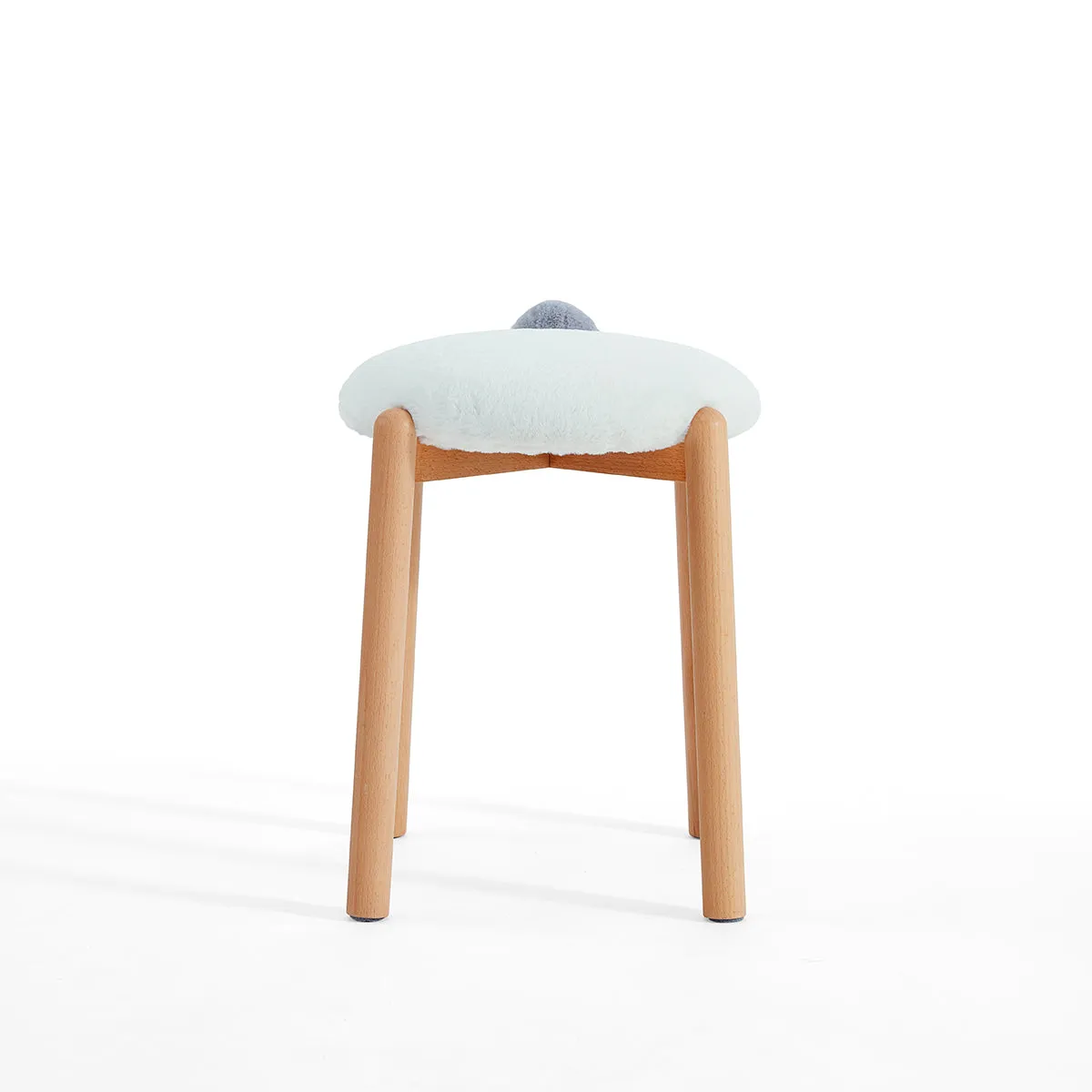 Animal Tails Creative Soft Plush Backless Stool