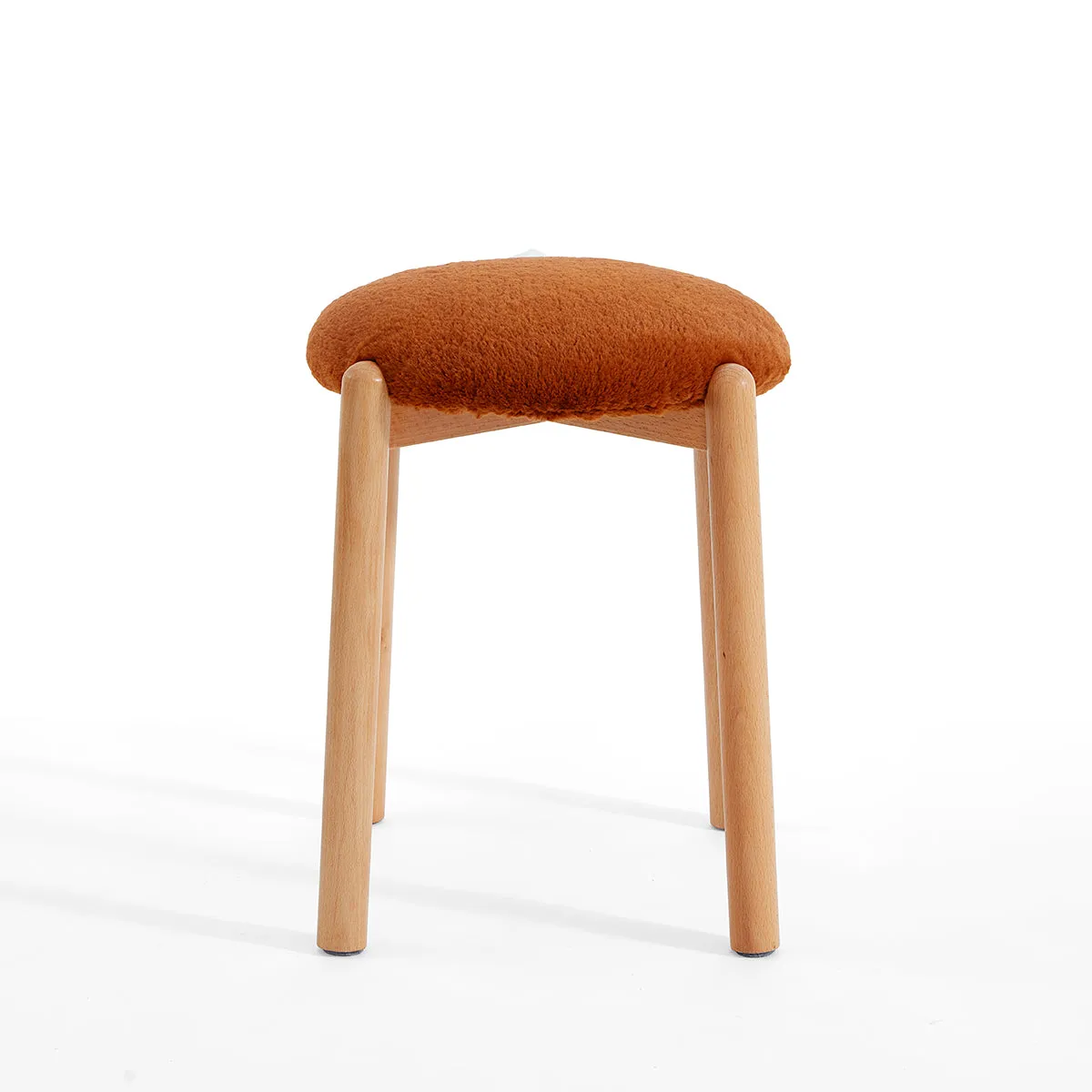 Animal Tails Creative Soft Plush Backless Stool