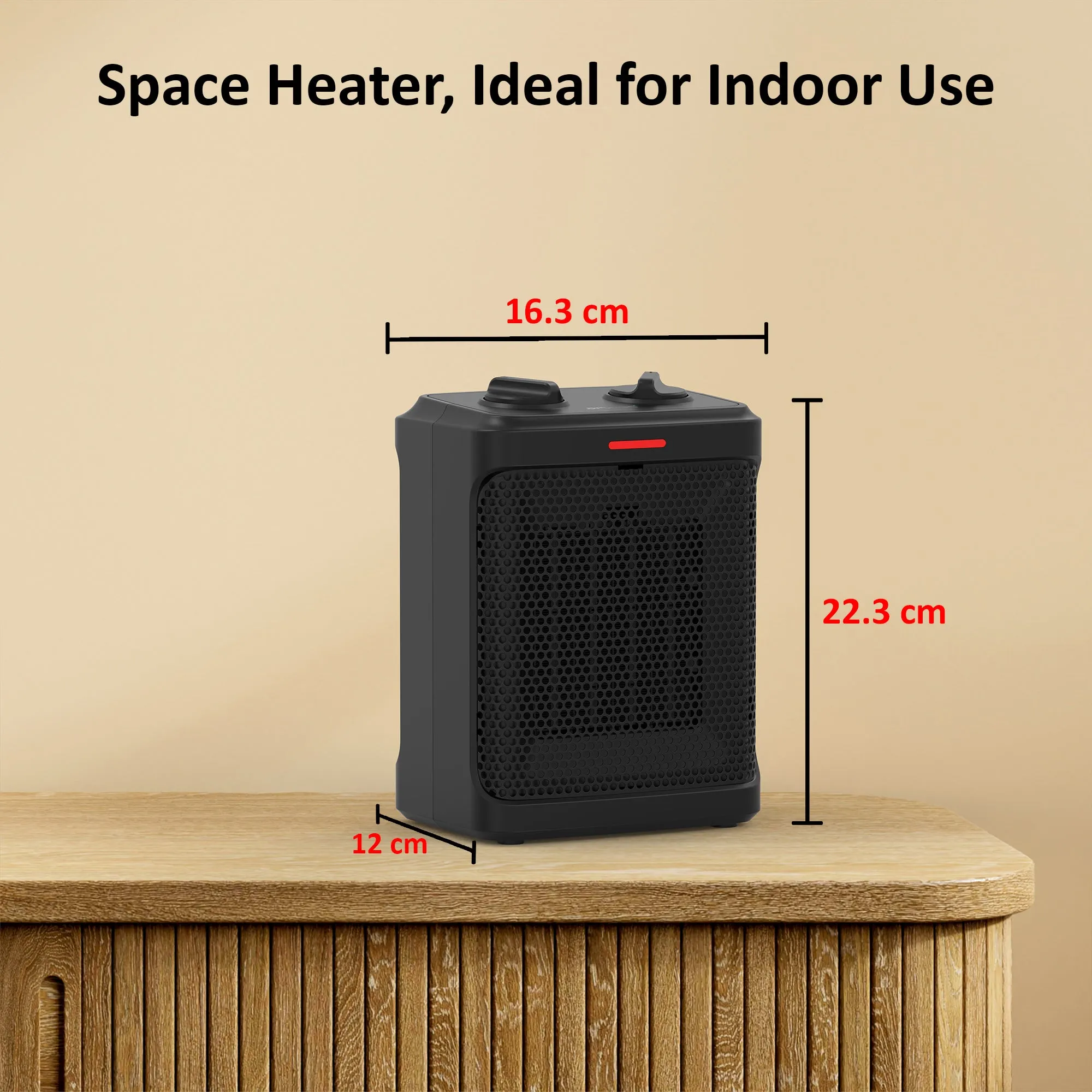 AROVEC 1800W Ceramic Space Heater, AVHT-FC180N-B