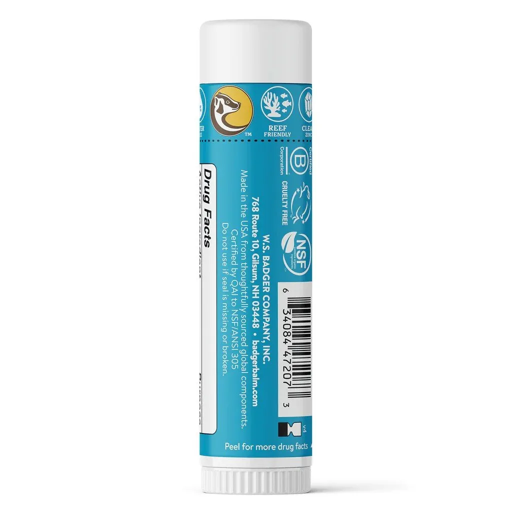 Badger SPF 35 Clear Zinc Sport Face Stick .65oz Stick