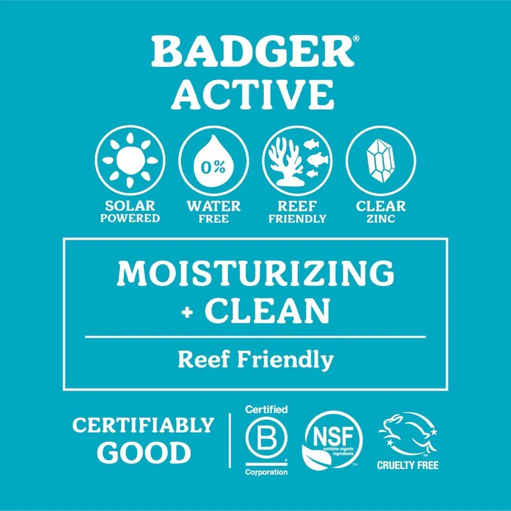 Badger SPF 35 Clear Zinc Sport Face Stick .65oz Stick