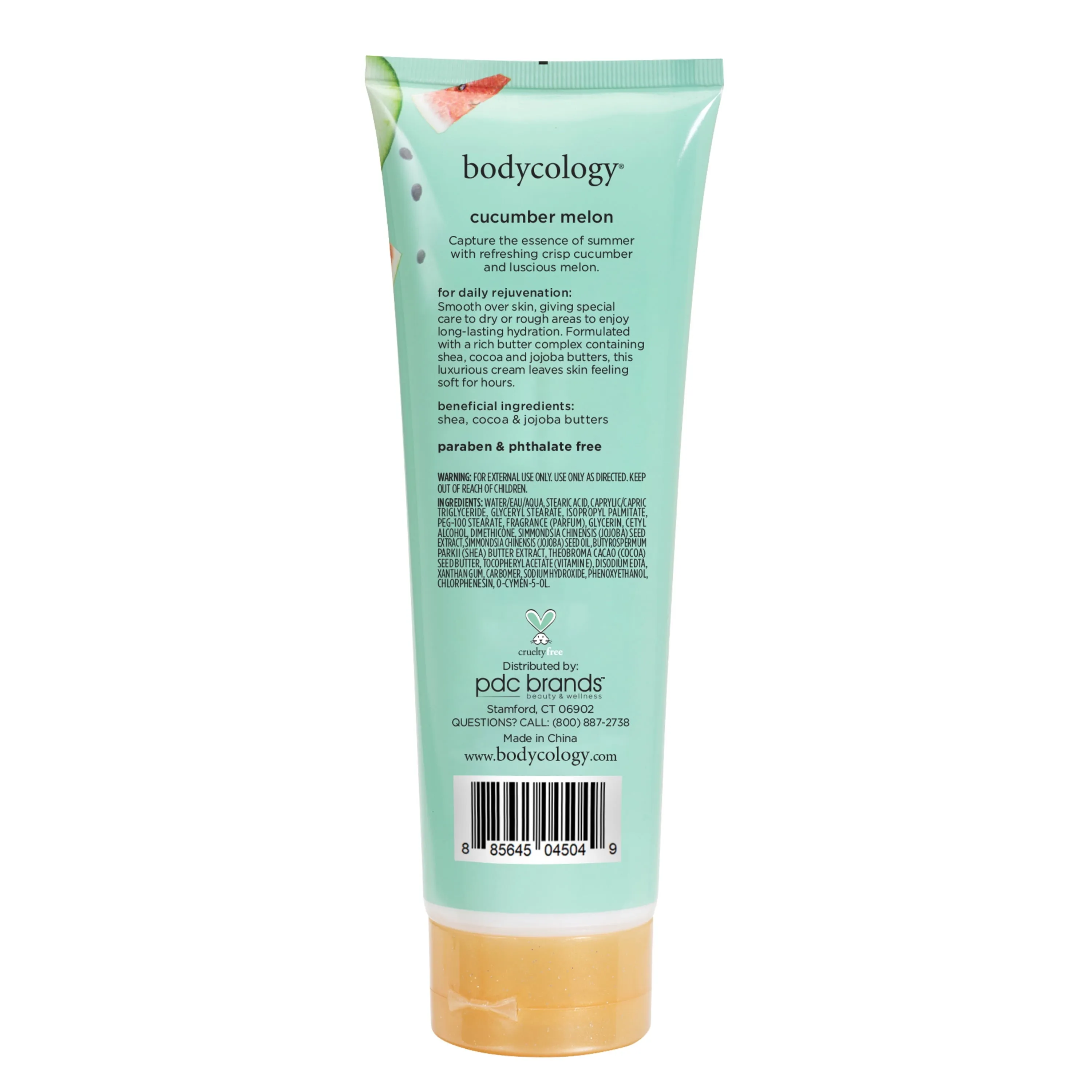 Bodycology Moisturizing Body Cream, Cucumber Melon, 8 oz