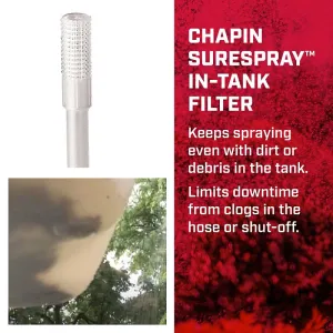 CHAPIN 20003 Handheld Sprayer, 3 gal Tank, Poly Tank, 34 in L Hose, Translucent :EA: QUANTITY: 1