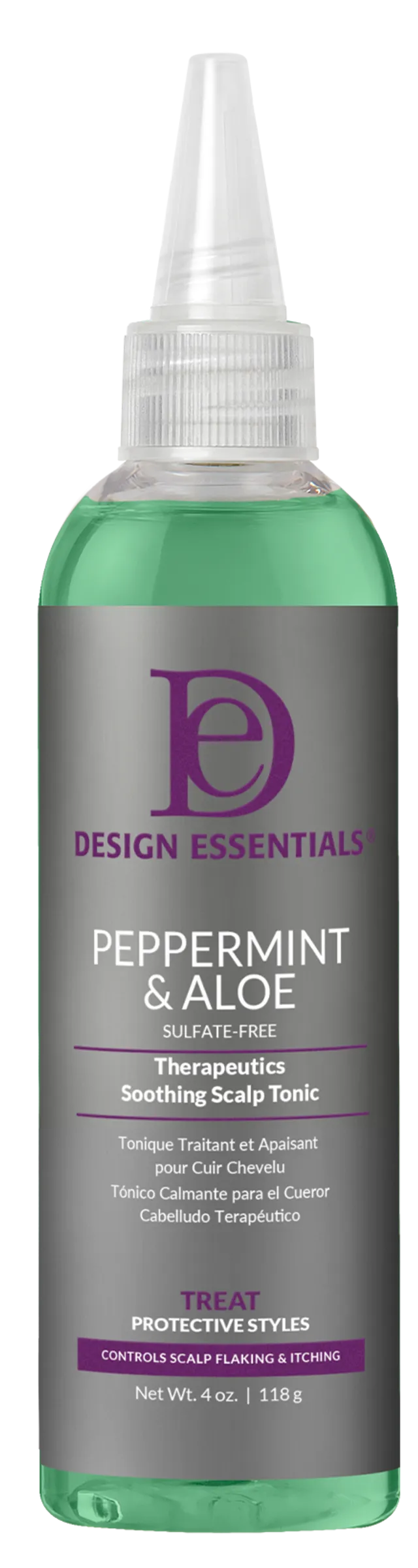 Design Essentials Peppermint & Aloe Soothing Scalp Tonic 4oz