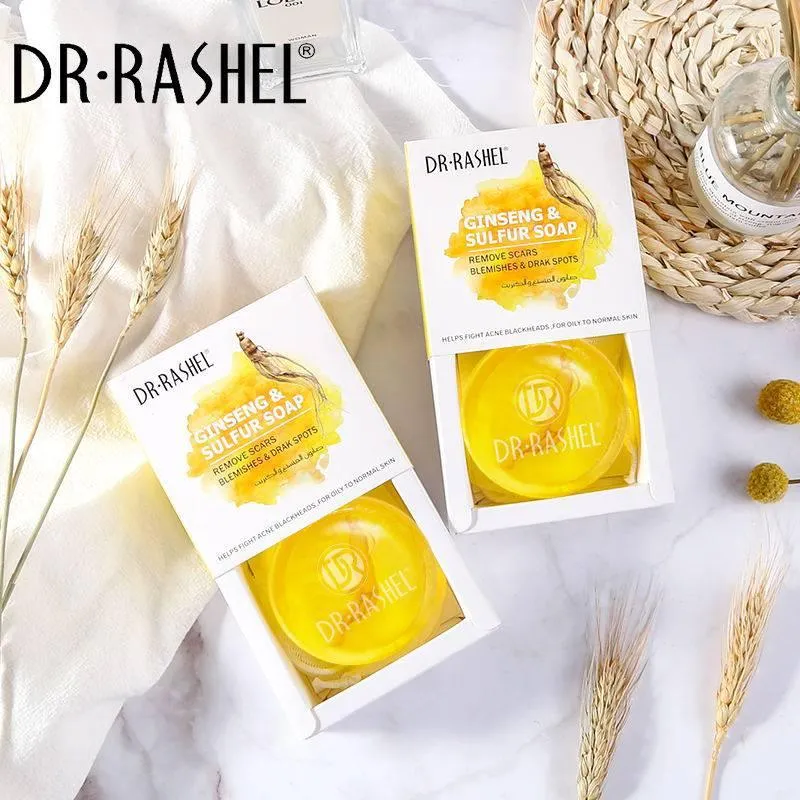 Dr.Rashel scars blemishes dark spots ginseng sulfur Brightening Lightening Moisturizing Hydrating Ginseng & sulfur soap DRL- 1613