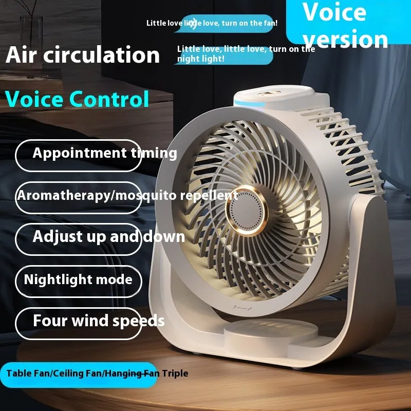 Electric Fan Household Usb Rechargeable Floor Fan Air Circulator