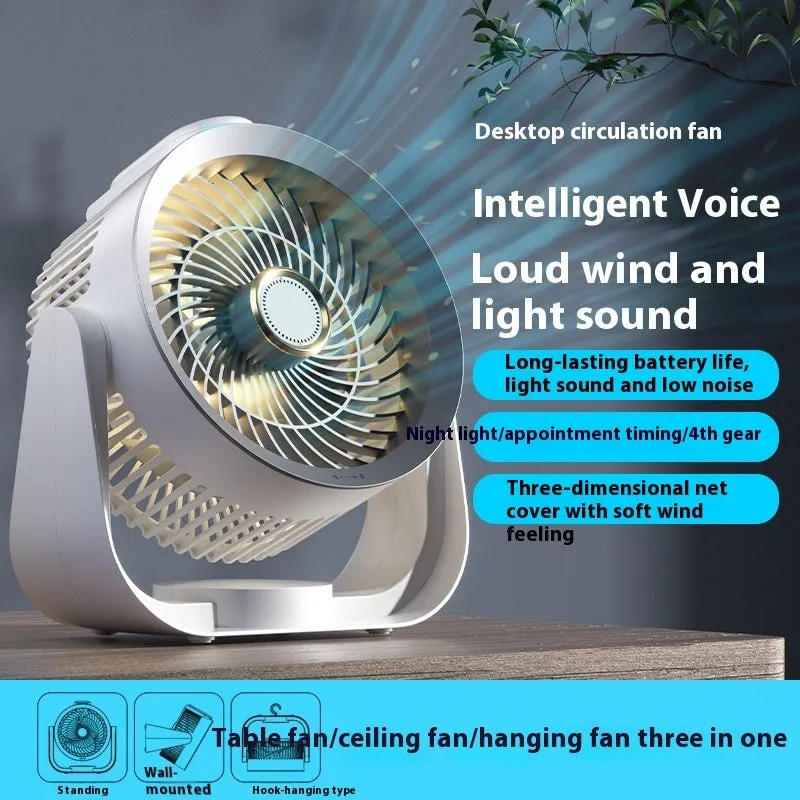 Electric Fan Household Usb Rechargeable Floor Fan Air Circulator