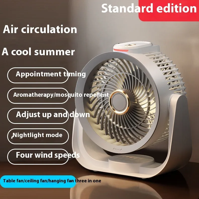 Electric Fan Household Usb Rechargeable Floor Fan Air Circulator