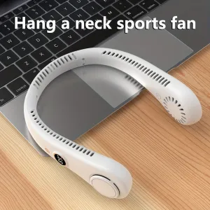 Experience Cool Comfort On-The-Go Portable Bladeless Neck Fan