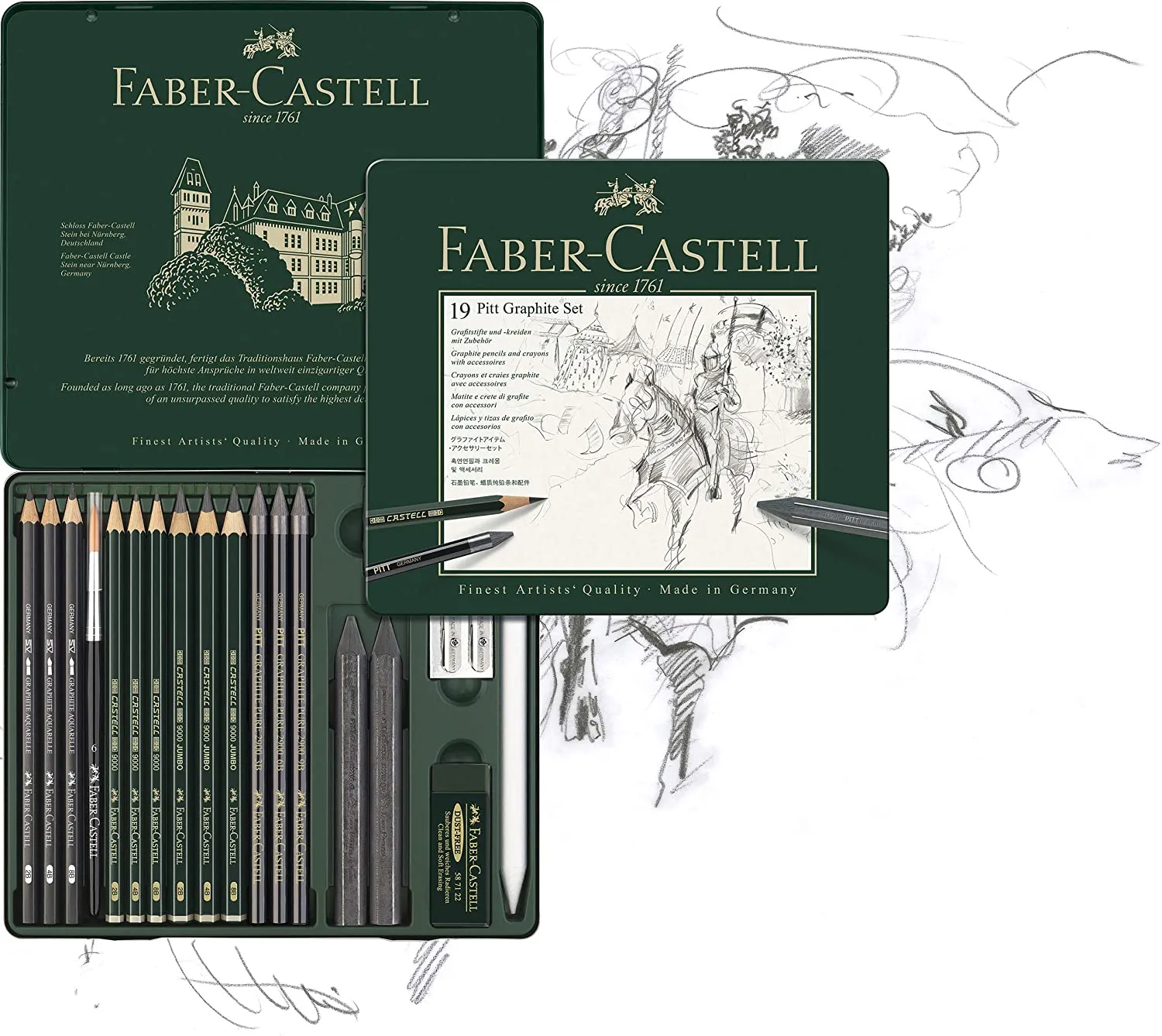 FABER-CASTELL PITT Graphite tin