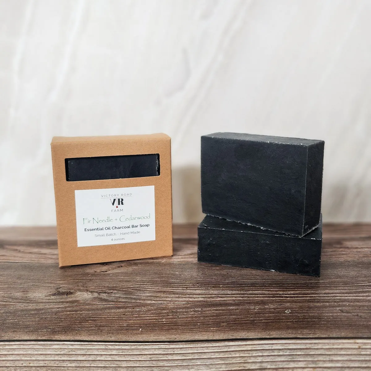 Fir Needle   Cedarwood Essential Oil Charcoal Bar Soap