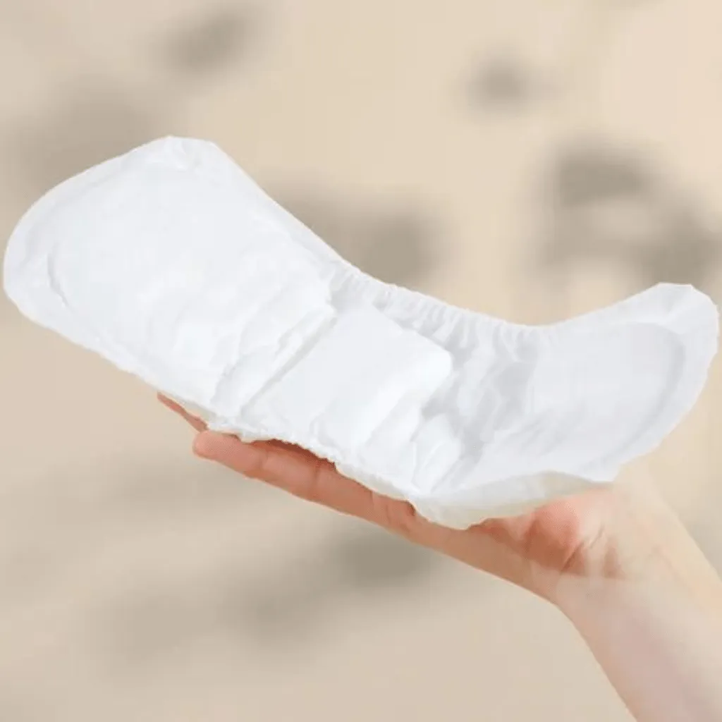 Herbal infused postpartum pads