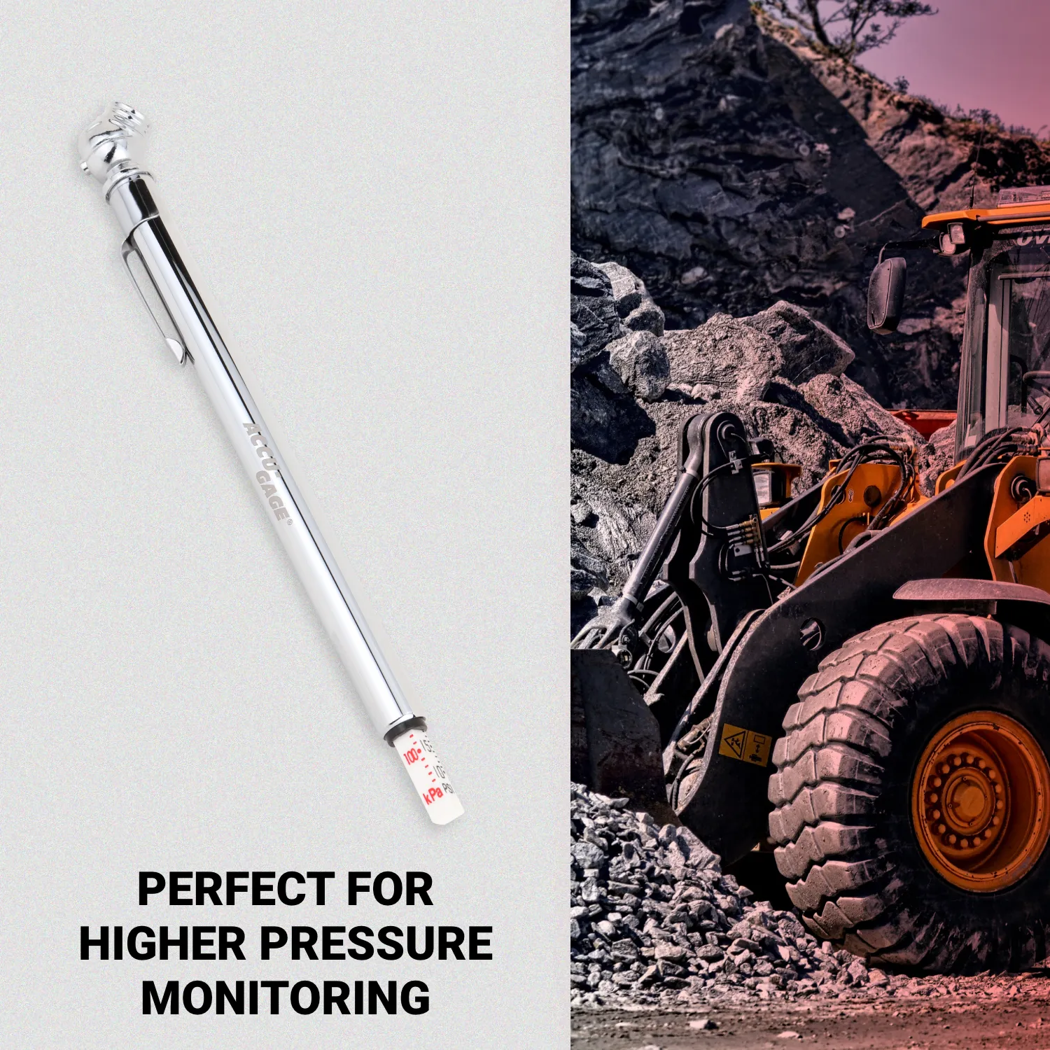 High Pressure 10-75 PSI Tire Pencil Gauge