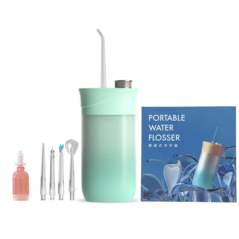 Home Oral Irrigator Dental Portable Water Flosser Tips USB Rechargeable 200 ML Water Tank Flosser Irrigator For Cleaning Teeth