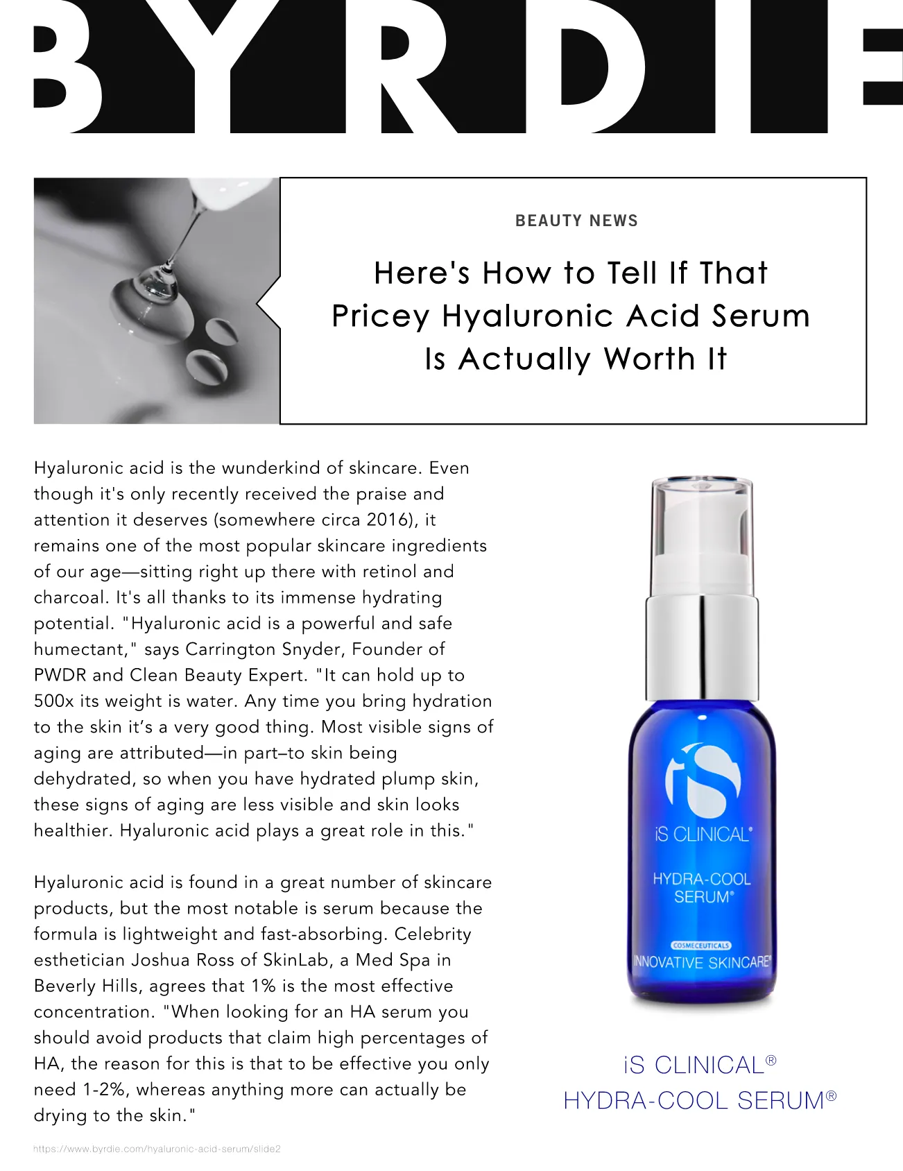 iS Clinical Hydra-Cool Serum