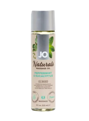 JO Naturals Peppermint & Eucalyptus Oil-based Massage Oil 120 ml