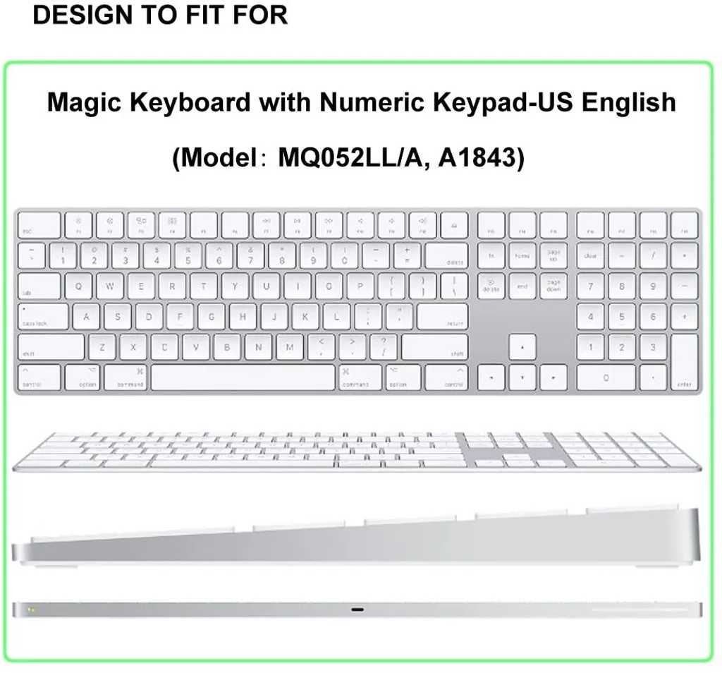 Keyboard Protector For Magic Keyboard with Numeric Keypad - (US Layout)