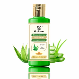 Khadi Care Herbal Aloevera Body Wash -  Pack of 2 Each 210 ml