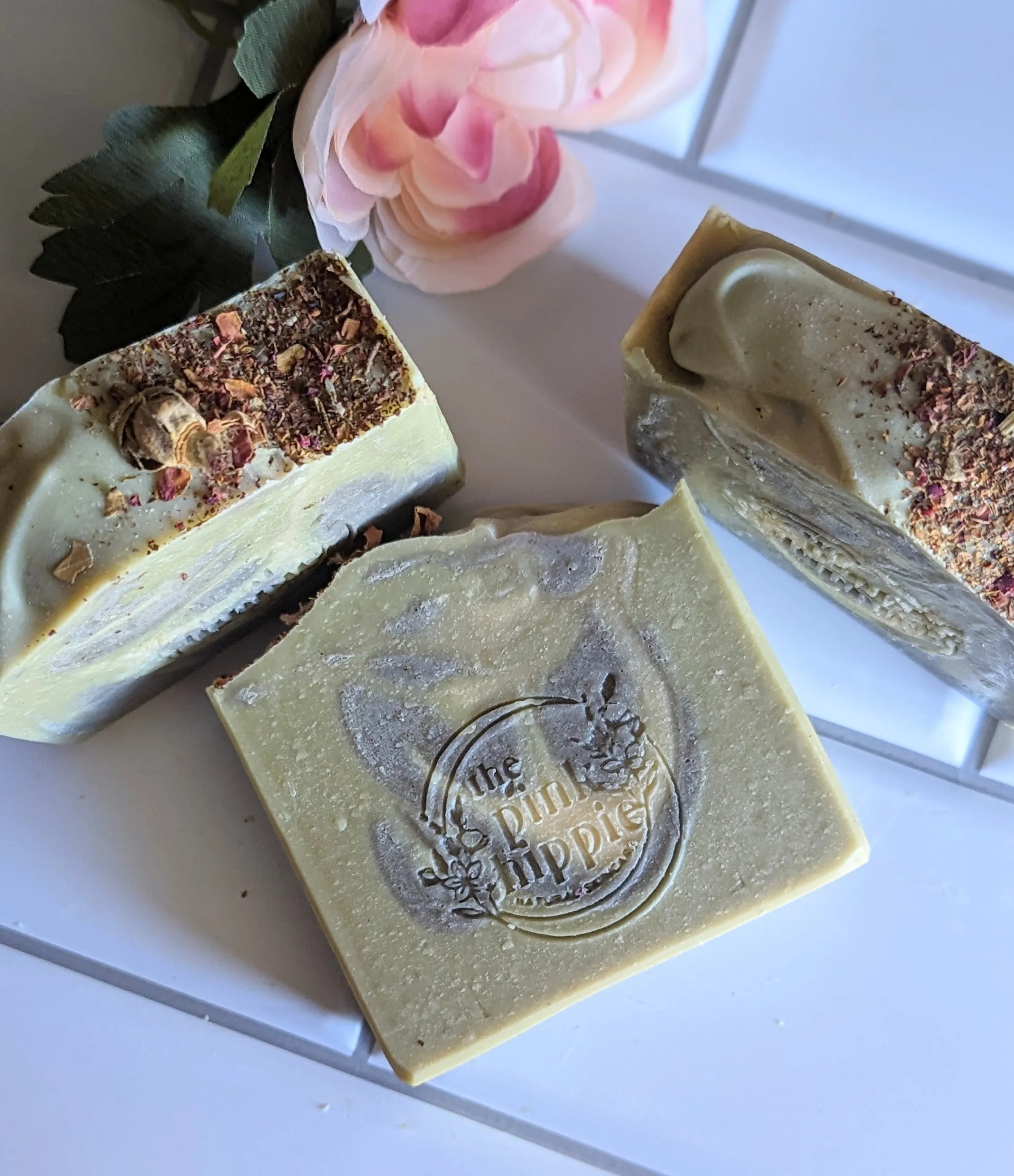 Limited Edition!! Rosemary Mint Goat Milk Soap Bar 4.5 oz Essential Oils Rosemary & Spearmint