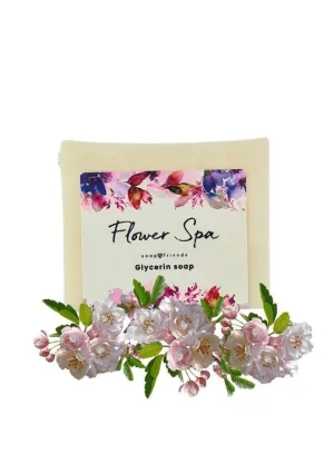 Meadow Flower Soap Bar for Gentle Cleansing and Silky Soft Skin - Infused with Coconut Oil and Aromatherapeutic Delight (130g)