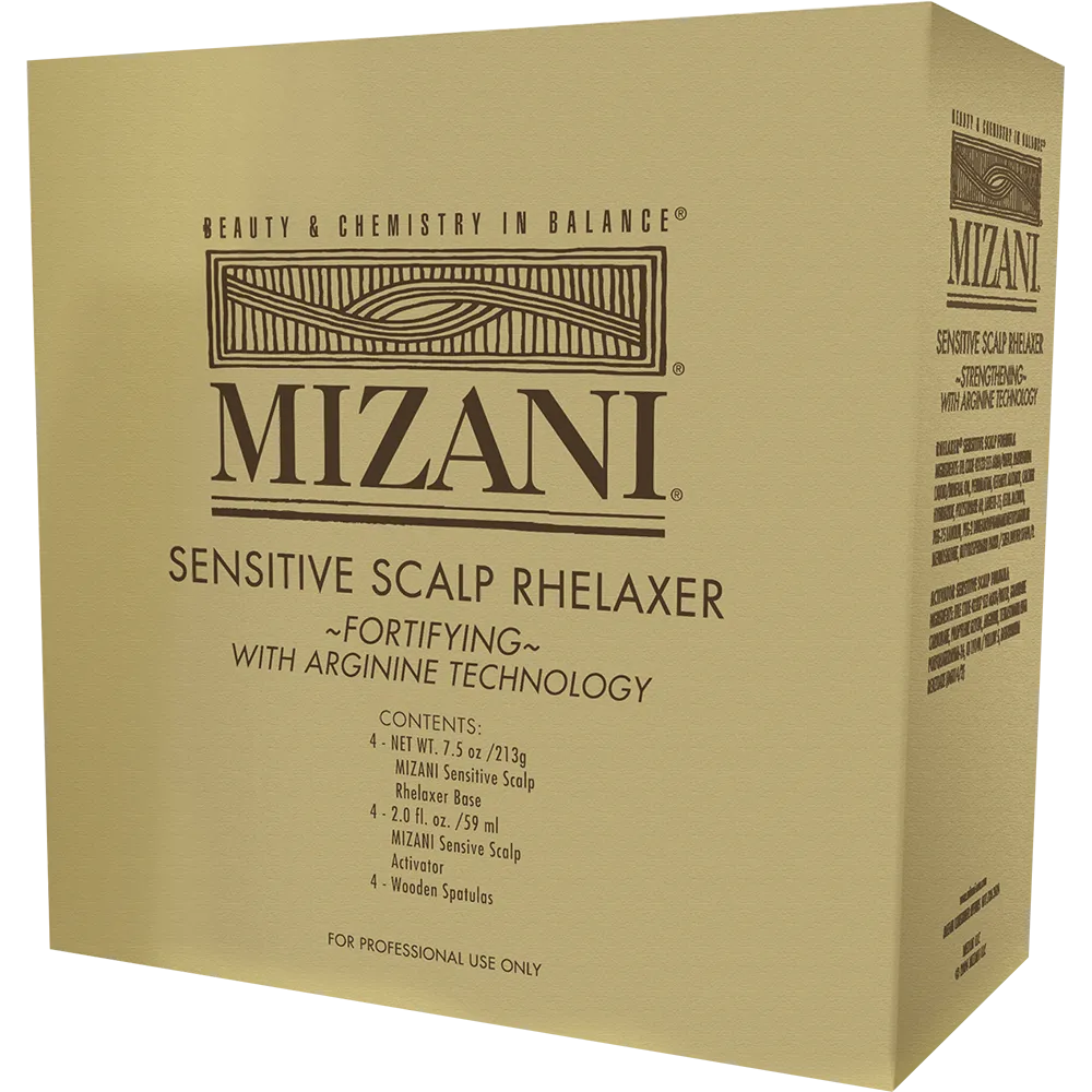 Mizani Sensitive Scalp Rhelaxer Kit Relaxer 4 Pack