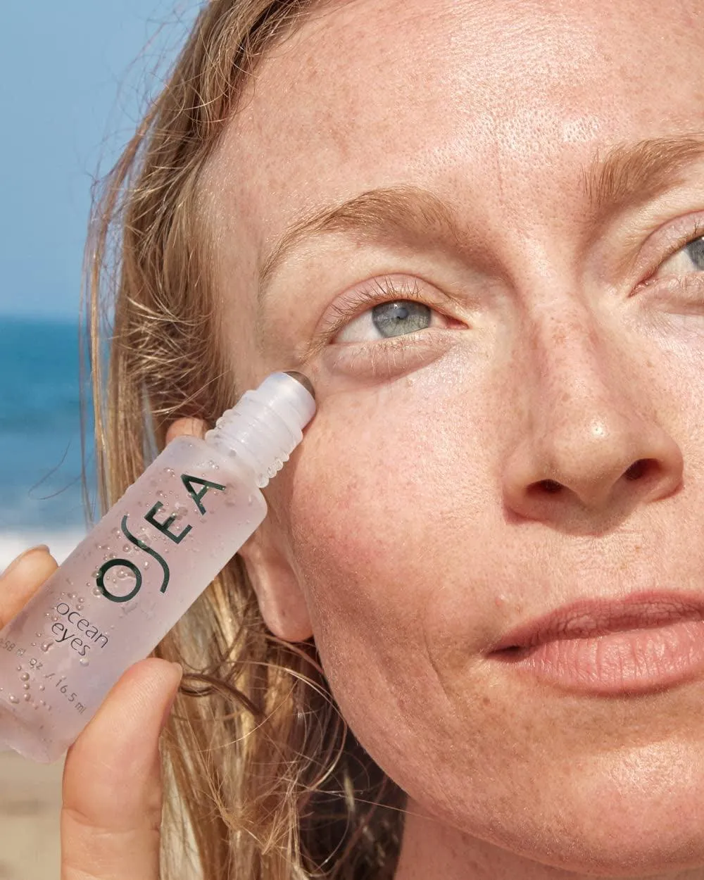 Ocean Eyes Age-Defying Eye Serum - for Dark Circles, Puffiness - Cooling Roller Ball Applicator - Hyaluronic Acid, Peptides - Clean Skincare - Vegan & Cruelty-Free Anti-Aging under Eye Treatment