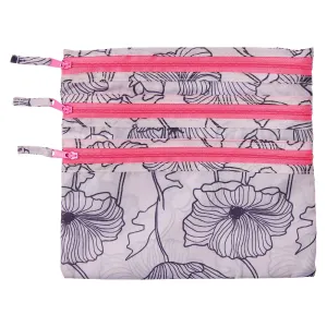 Poppy 3-Zip Pouch