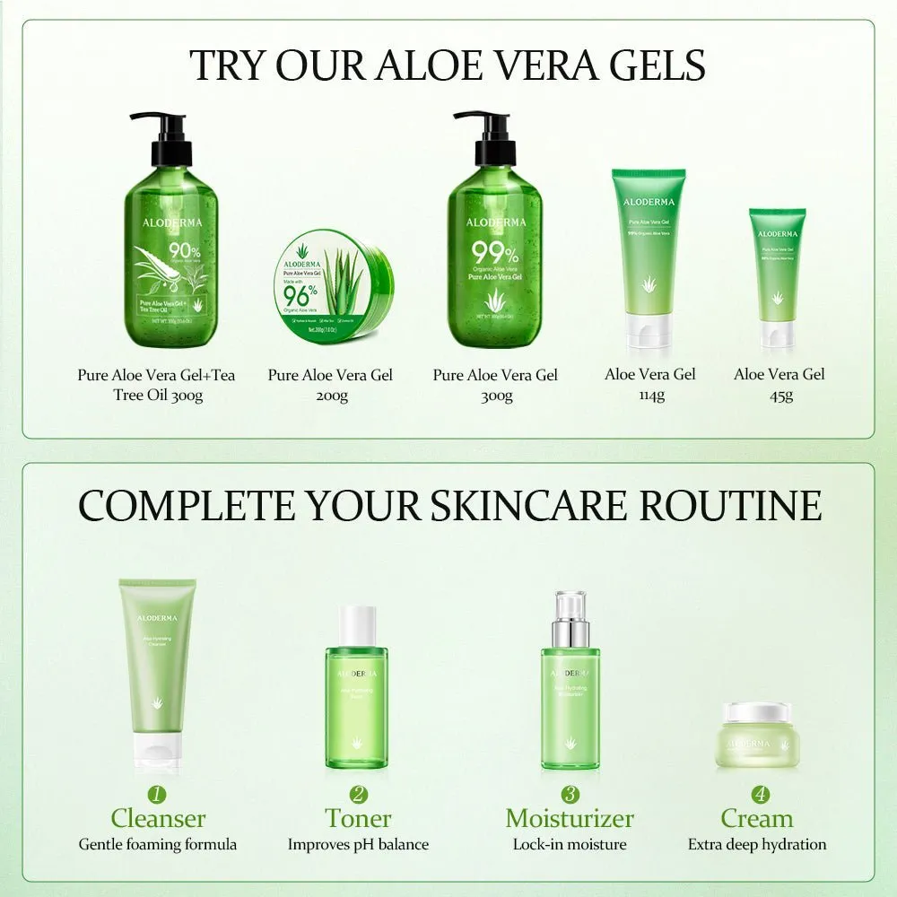 Pure Aloe Vera Skin Hydrator - 99.8% Organic Aloe