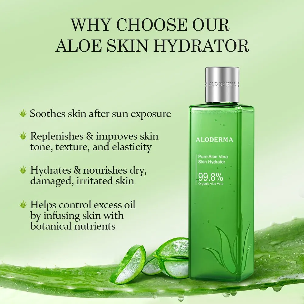 Pure Aloe Vera Skin Hydrator - 99.8% Organic Aloe