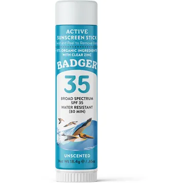 SPF 35 Active Face Stick .65 oz by W. S. Badger