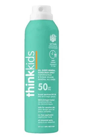 thinkbaby - Clear Zinc Kids Sunscreen Spray SPF 50 6oz