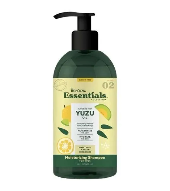 Tropiclean Essentials Yuzu Fruit Moisturizing Dog Shampoo