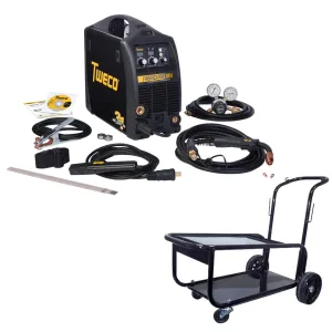 Tweco Fabricator 181i MIG and Stick & TIG Welder Pkg with Cart (No TIG Torch Included) (W1003182)