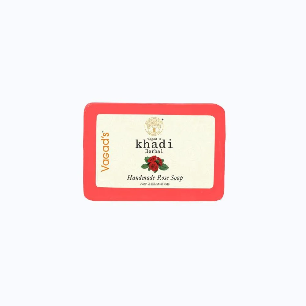 Vagad's Khadi Rose Soap (Pack of 3)