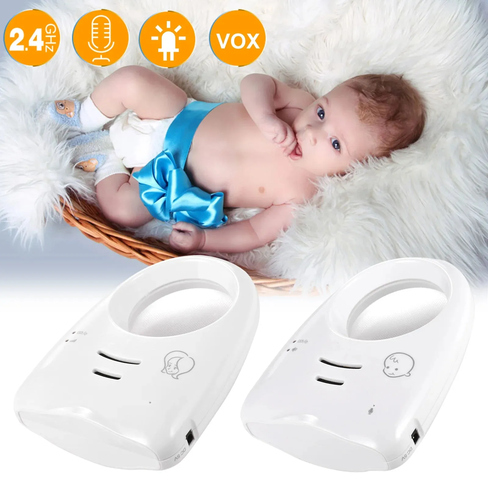 Wireless Two Way Audio Baby Monitor