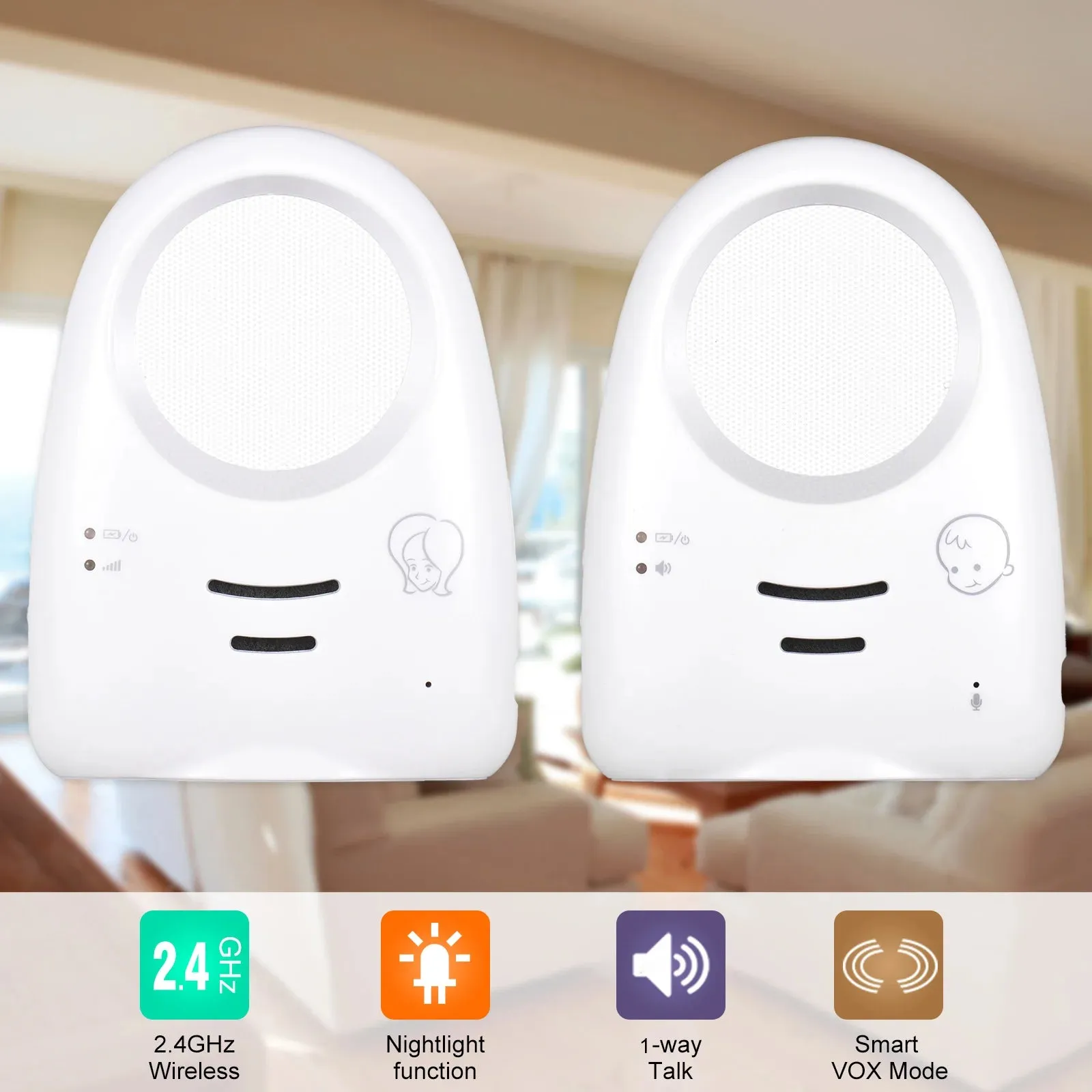 Wireless Two Way Audio Baby Monitor